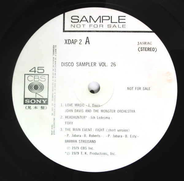 Various - Disco Sampler Vol. 26 (LP, Promo, Smplr)