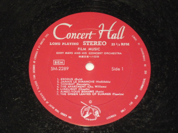 Eddy Mers And His Orchestra - Famous Film Hits (LP)