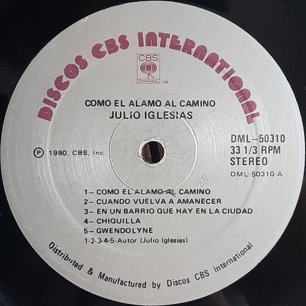 Julio Iglesias - Como El Alamo Al Camino (LP, Comp)