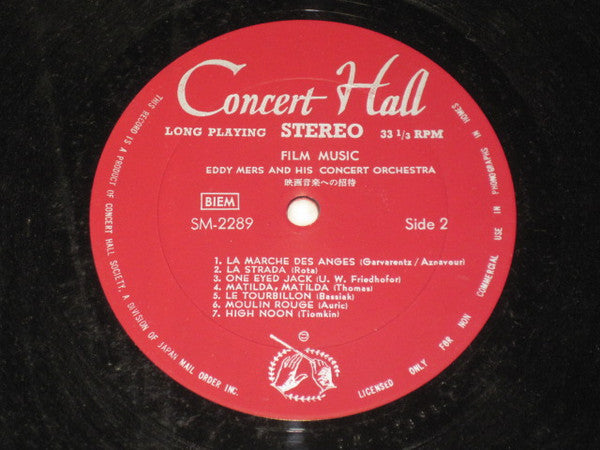 Eddy Mers And His Orchestra - Famous Film Hits (LP)