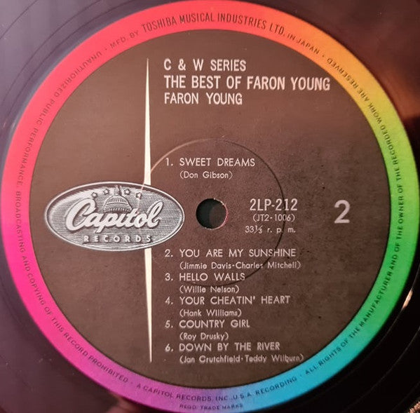 Faron Young - The Best Of Faron Young (LP, Comp, Red)