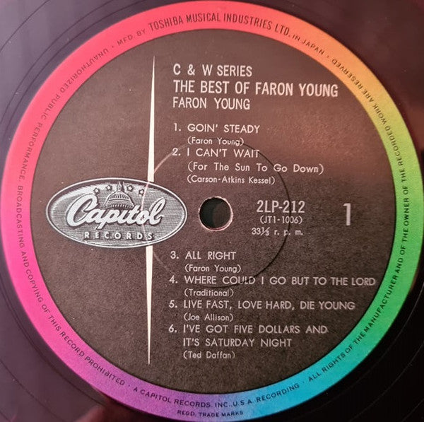 Faron Young - The Best Of Faron Young (LP, Comp, Red)