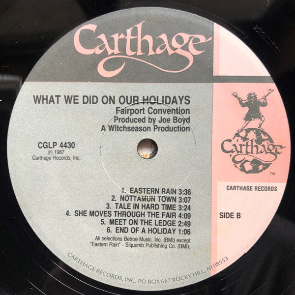 Fairport Convention - What We Did On Our Holidays (LP, Album, RE, Eur)