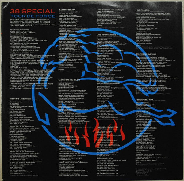 38 Special (2) - Tour De Force (LP, Album, Blu)