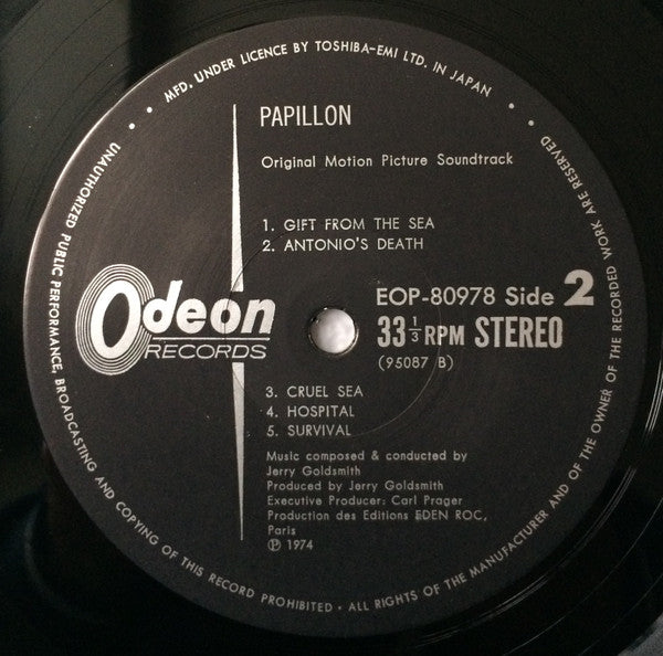 Jerry Goldsmith - Papillon (Bande Sonore Originale Du Film = Origin...
