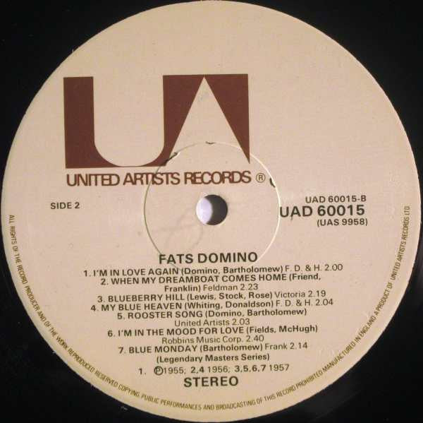 Fats Domino - Fats Domino (2xLP, Album, Comp)
