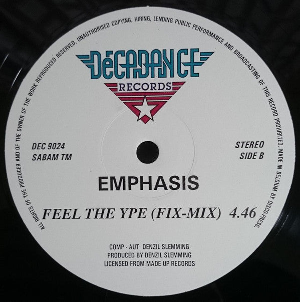 Emphasis (6) - Feel The Hype (12")