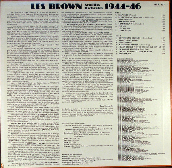 Les Brown And His Orchestra - The Uncollected Les Brown And His Orchestra 1944 - 1946 (LP, Album, RE)