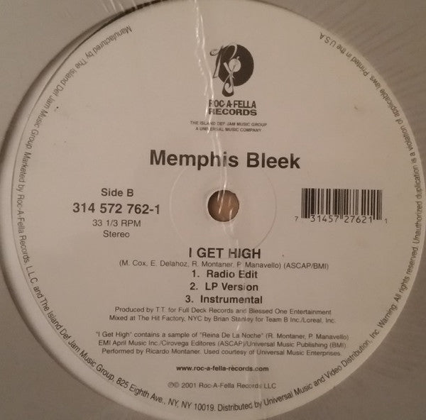 Memphis Bleek - Do My... / I Get High (12"")