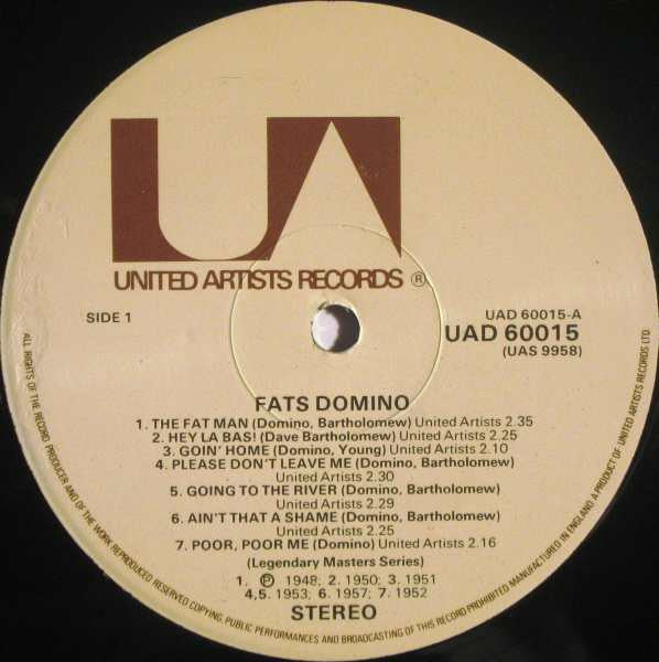 Fats Domino - Fats Domino (2xLP, Album, Comp)