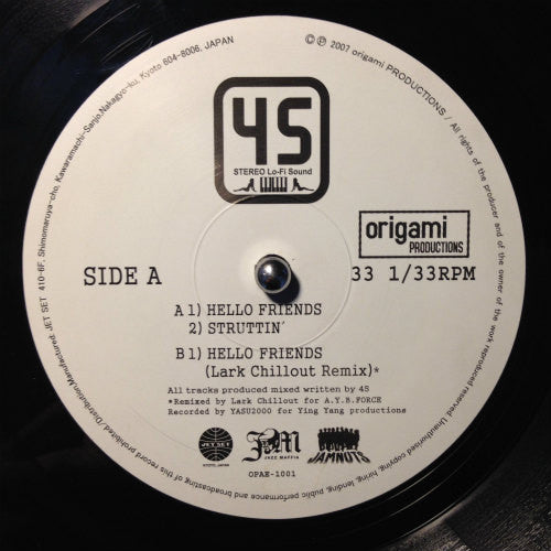 45 - Hello Friends EP (12"", EP)