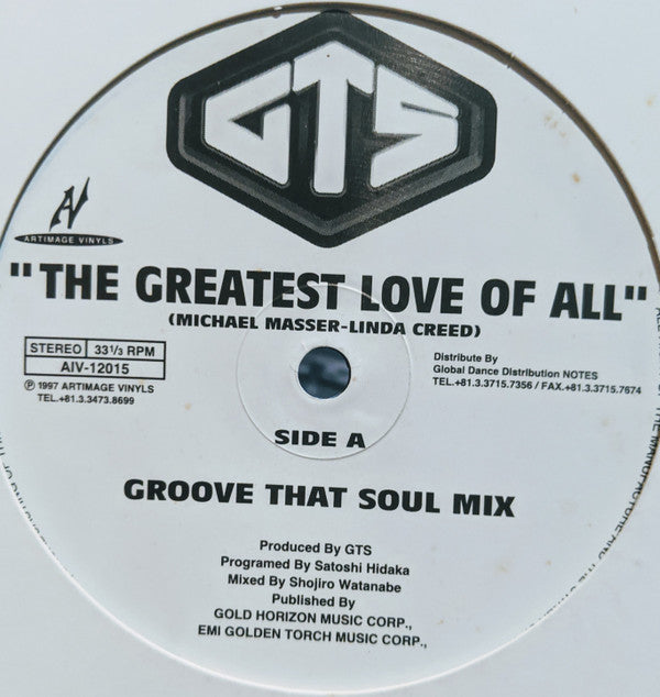 GTS Feat. Melodie Sexton - The Greatest Love Of All (12"")