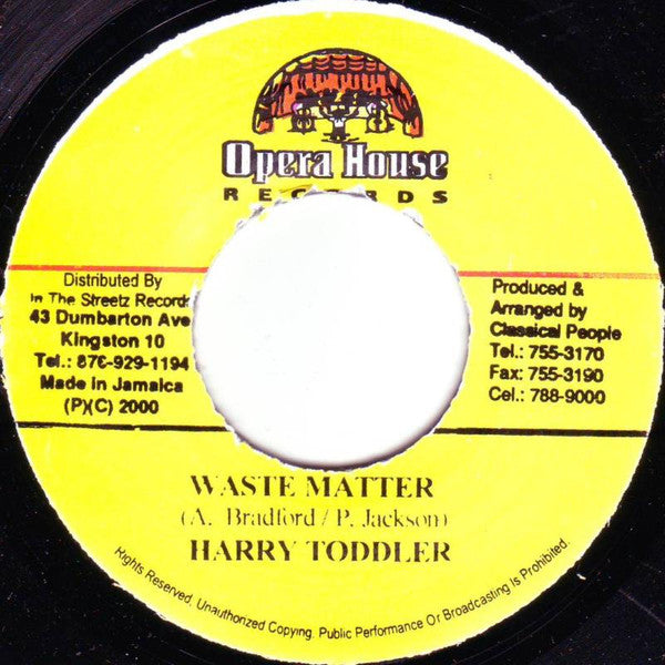 Harry Toddler - Waste Matter (7"")