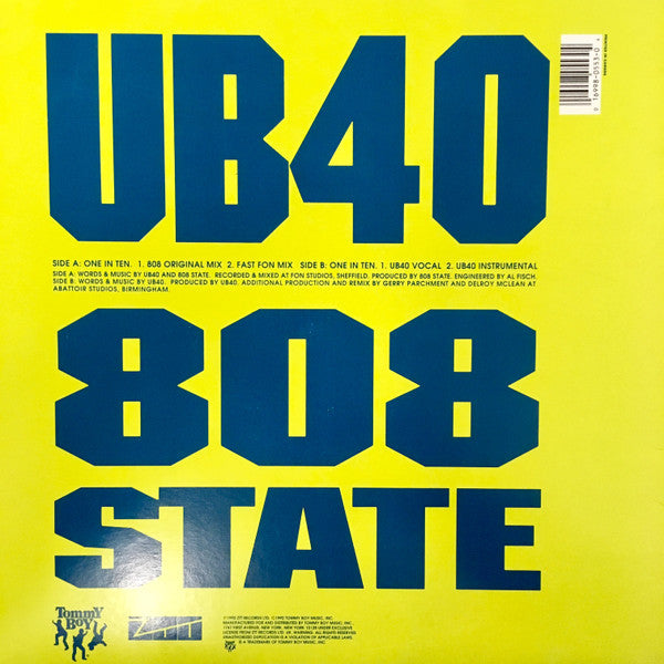 808 State / UB40 - One In Ten (12"")