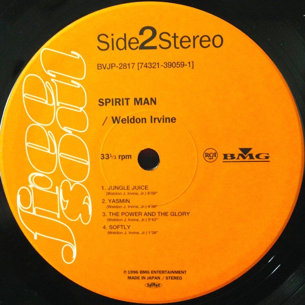 Weldon Irvine - Spirit Man (LP, Album, RE)