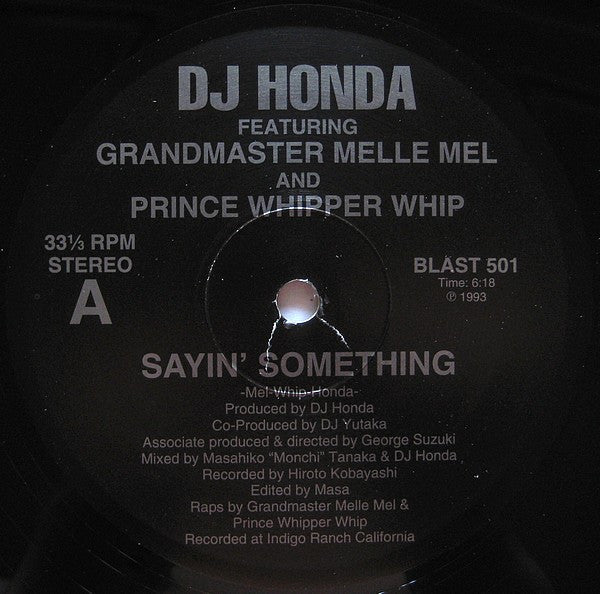 DJ Honda - Sayin' Something(12")