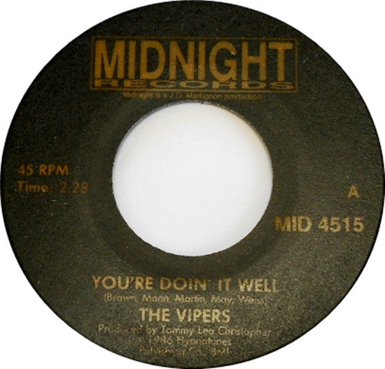 The Vipers (4) - You're Doin' It Well (7", Single)