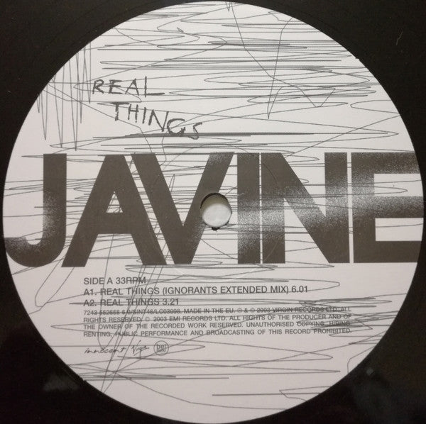 Javine - Real Things (12"")