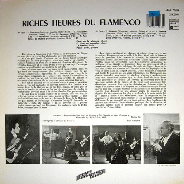 La Joselito - Les Riches Heures Du Flamenco(LP, Album, RE)