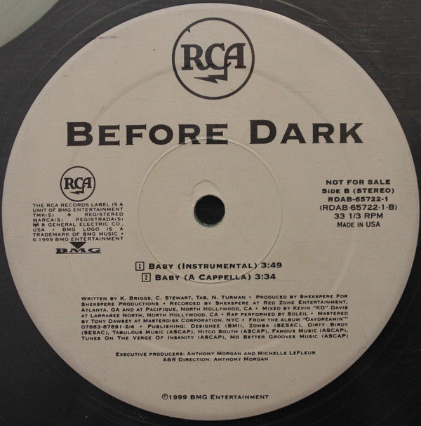 Before Dark - Baby (12"", Tra)