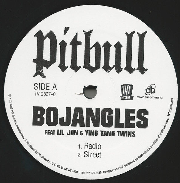 Pitbull - Bojangles (Remix)(12", Promo)