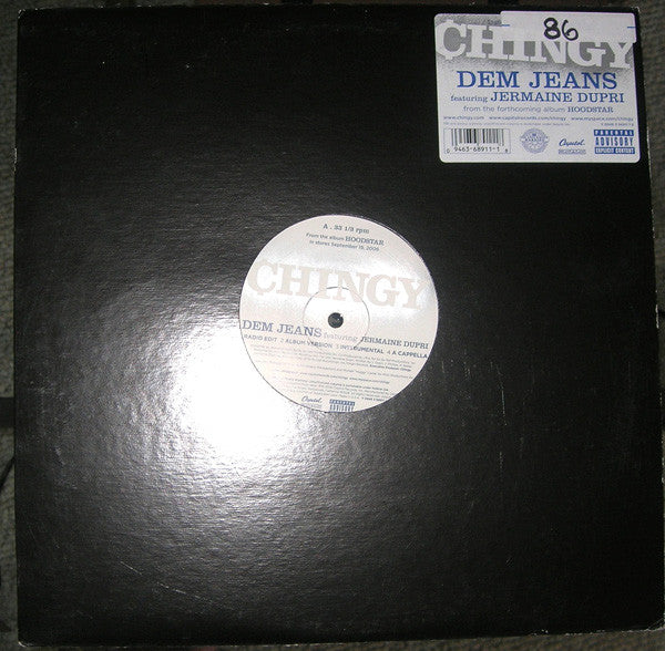 Chingy - Dem Jeans / Hands Up (12", Promo)