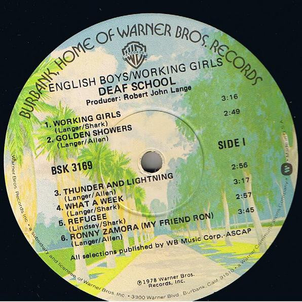 Deaf School - English Boys/Working Girls (LP, Album, Win)