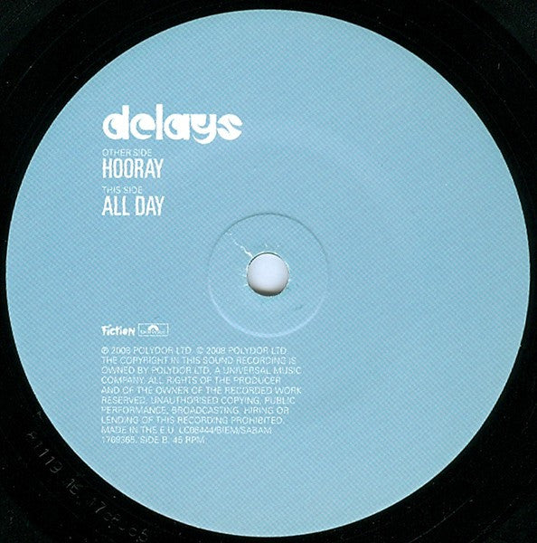 Delays - Hooray (7"", Single, 3/3)