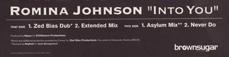 Romina Johnson - Into You (12")