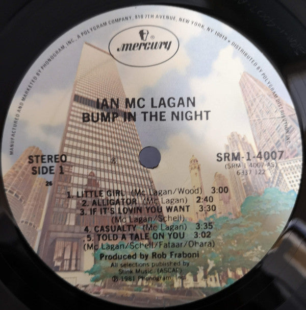 Ian McLagan - Bump In The Night (LP, Album, PRC)