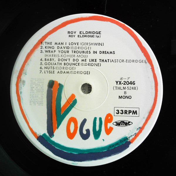Roy Eldridge - ""Little Jazz"" (LP, Comp, Mono, RE)