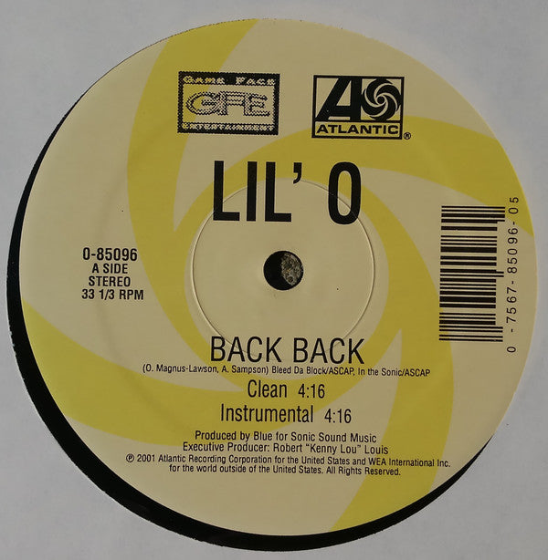 Lil' O - Back Back (12"")