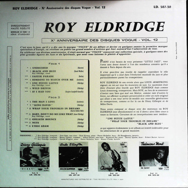 Roy Eldridge - ""Little Jazz"" (LP, Comp, Mono, RE)