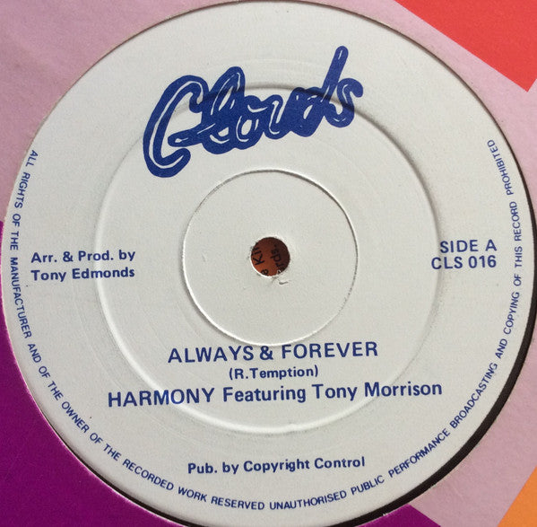 Harmony (15), Tony Morrison (3) - Always & Forever (12"")