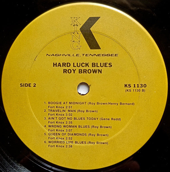 Roy Brown - Hard Luck Blues (LP, Comp, RE)