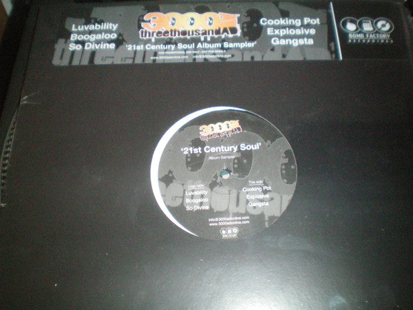 3000AD - ""21st Century Soul Album Sampler"" (12"", Promo, Smplr)