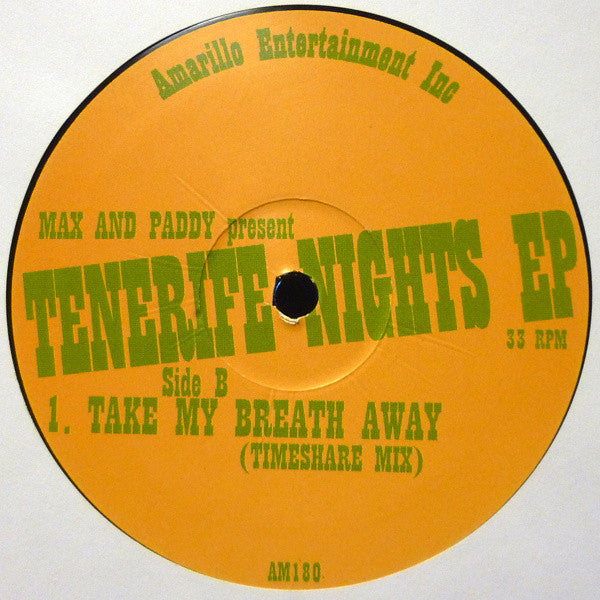 Max And Paddy* - Tenerife Nights EP (12", EP)