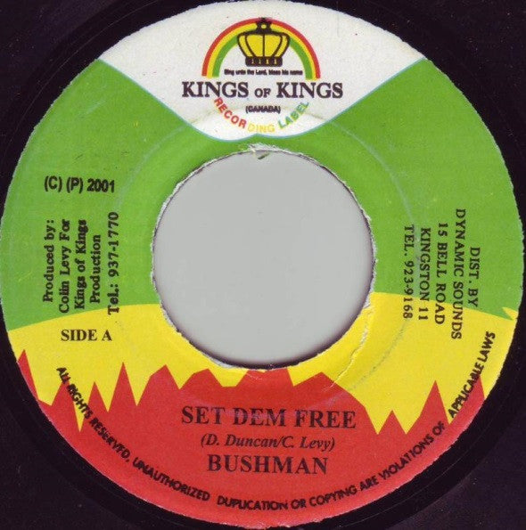 Bushman (3) - Set Dem Free (7"")