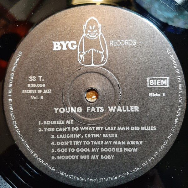 Fats Waller - Archive Of Jazz Volume 8 - Young Fats Waller(LP, Comp...