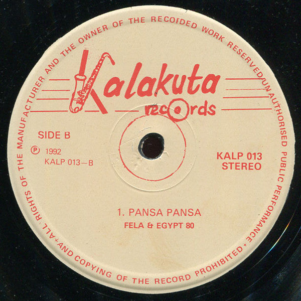 Fela Anikulapo-Kuti* And Egypt 80 - Underground System (LP, Album)