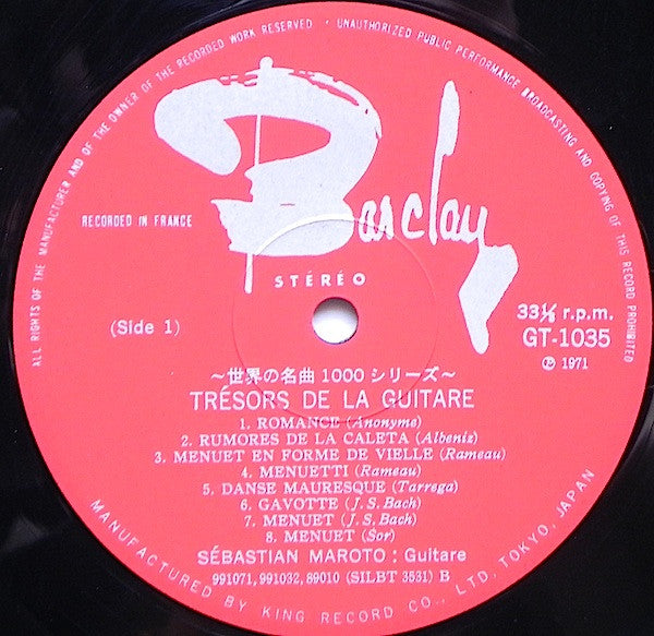 Sebastian Maroto - Trésors De La Guitare (LP)