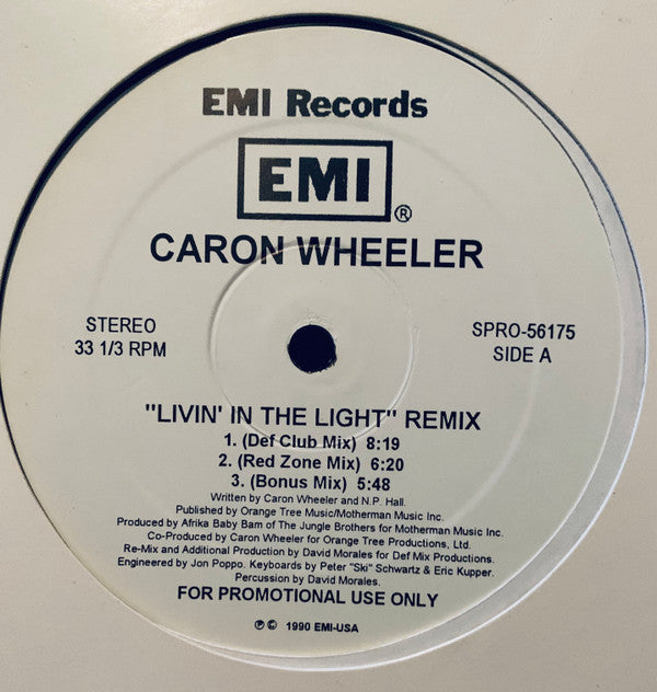 Caron Wheeler - Livin' In The Light (Remix) (12"")