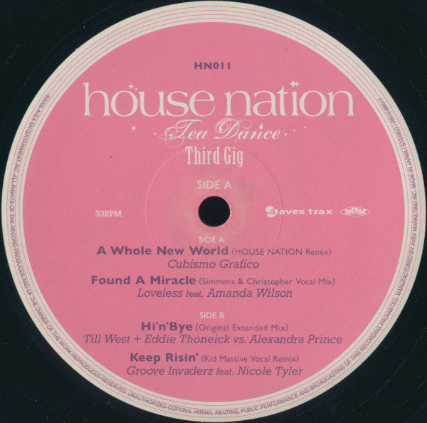 Various - House Nation Tea Dance - Third Gig (12"", EP)