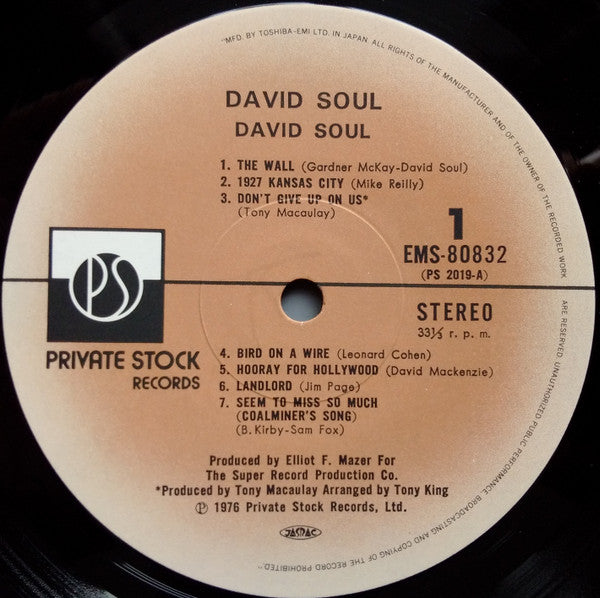 David Soul - David Soul (LP, Album)