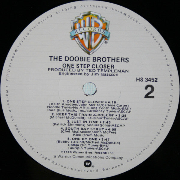 The Doobie Brothers - One Step Closer (LP, Album, Mon)