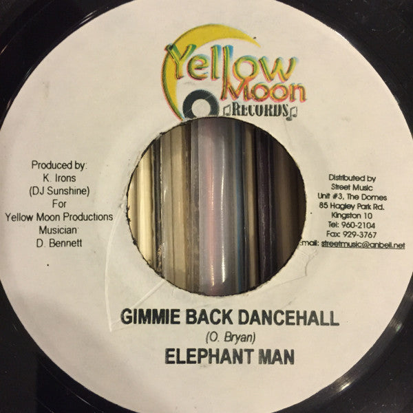 Elephant Man - Gimmie Back Dancehall (7"")