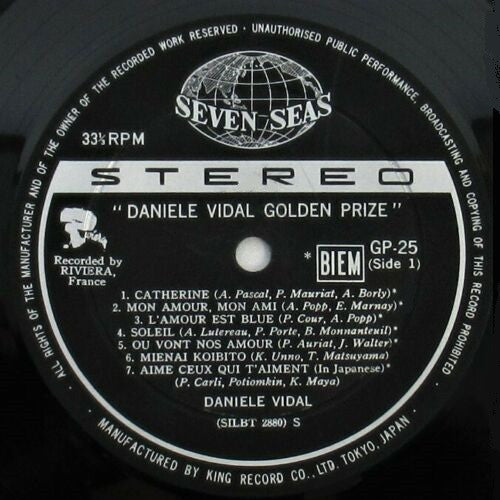 Daniele Vidal - Golden Prize (LP, Comp)