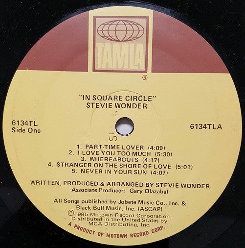 Stevie Wonder - In Square Circle (LP, Album, Emb)
