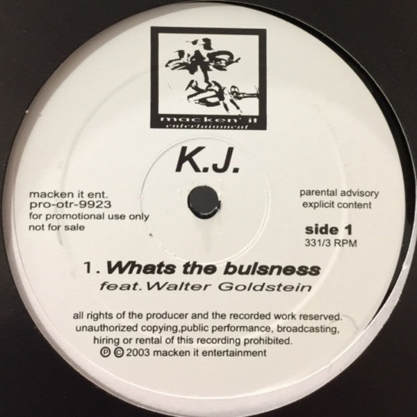 K.J. (5) - Whats The Bulsness (12", Maxi)