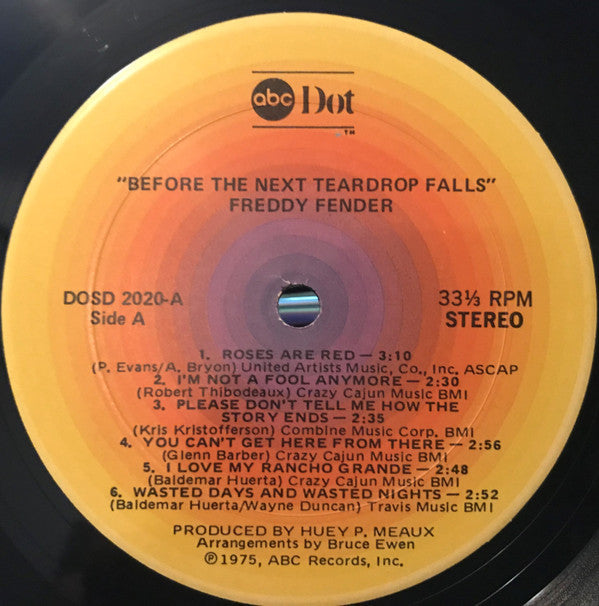 Freddy Fender (2) - Before The Next Teardrop Falls (LP, Album)